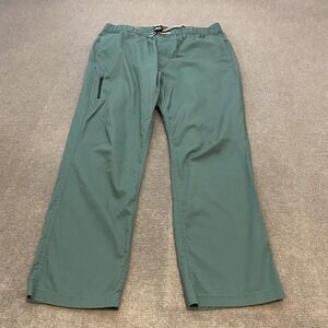01.ALGO Pants Mens L Green Performance Stretch Water Repellent Hiking Gorpcore